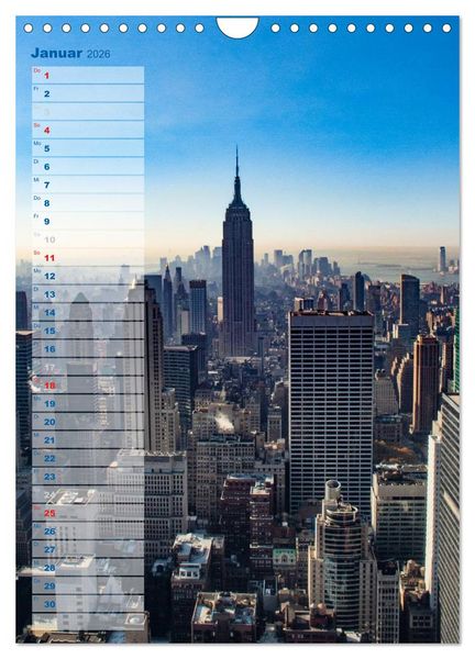 Produktbild: New York - Blickwinkel (Wandkalender 2026 DIN A4 hoch), CALVENDO Monatskalender