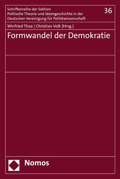 Produktbild: Formwandel der Demokratie