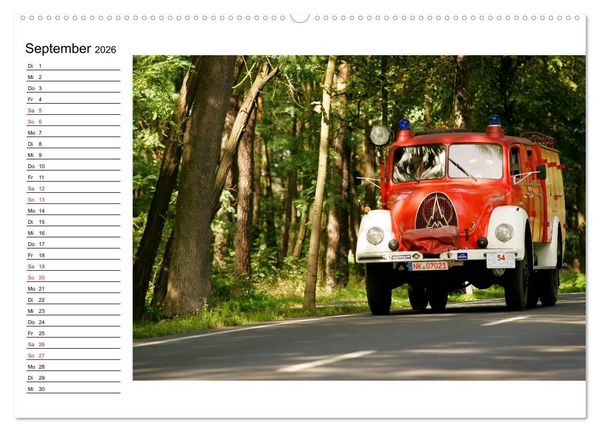Produktbild: Klassische Lastkraftwagen (hochwertiger Premium Wandkalender 2026 DIN A2 quer), Kunstdruck in Hochglanz
