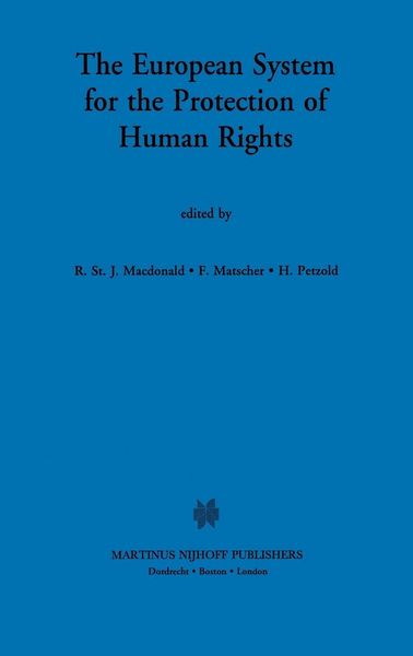 Produktbild: The European System for the Protection of Human Rights