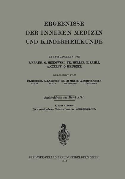 Produktbild: Die verschiedenen Melaenaformen im S&auml;uglingsalter