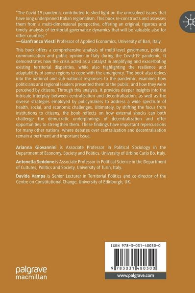 Produktbild: Territorial Governance in Times of Crisis
