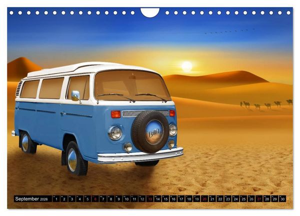 Produktbild: Oldtimer Romantik (Wandkalender 2026 DIN A4 quer), CALVENDO Monatskalender
