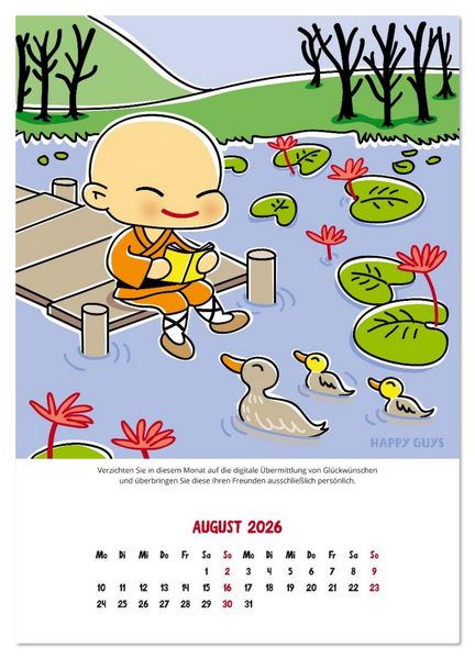 Produktbild: Happiness 2026 (Wandkalender 2026 DIN A4 hoch), CALVENDO Monatskalender