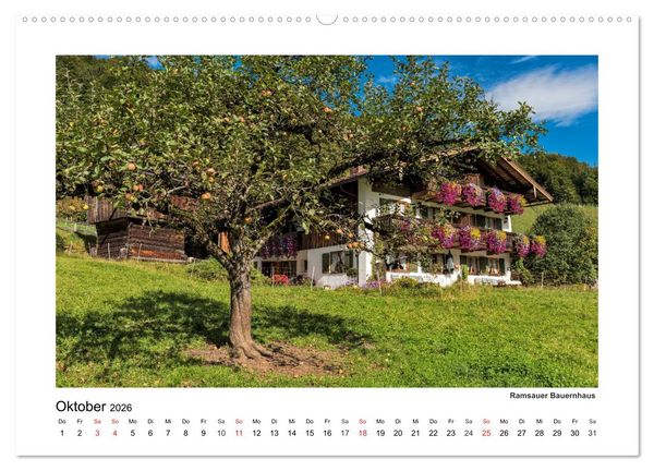 Produktbild: Willkommen im Bergsteigerdorf Ramsau (hochwertiger Premium Wandkalender 2026 DIN A2 quer), Kunstdruck in Hochglanz