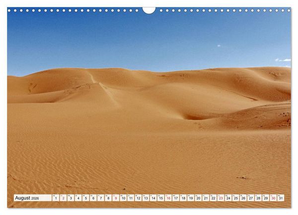Produktbild: Die SAHARA in Marokko, Faszinierende W&uuml;stenregionen (Wandkalender 2026 DIN A3 quer), CALVENDO Monatskalender