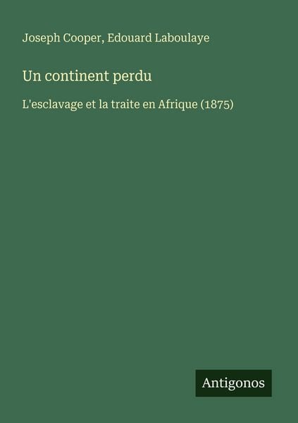 Produktbild: Un continent perdu
