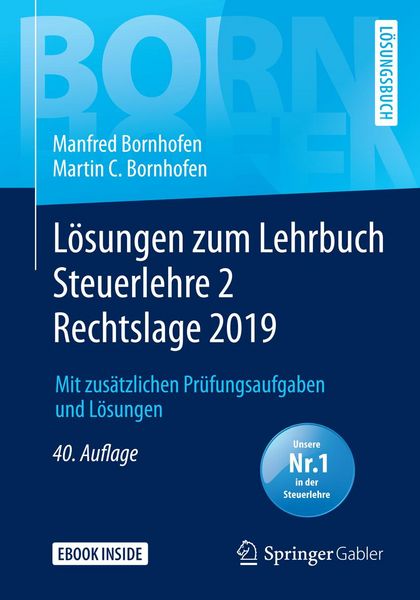Produktbild: L&ouml;sungen zum Lehrbuch Steuerlehre 2 Rechtslage 2019