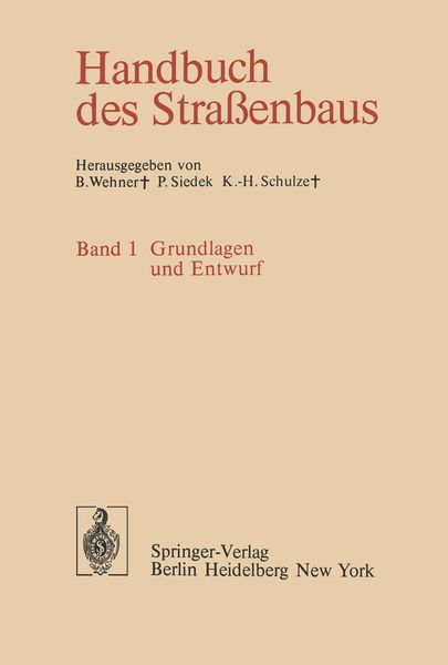 Handbuch des Straßenbaus, Taschenbuch von , Springer Berlin, 9783642869839