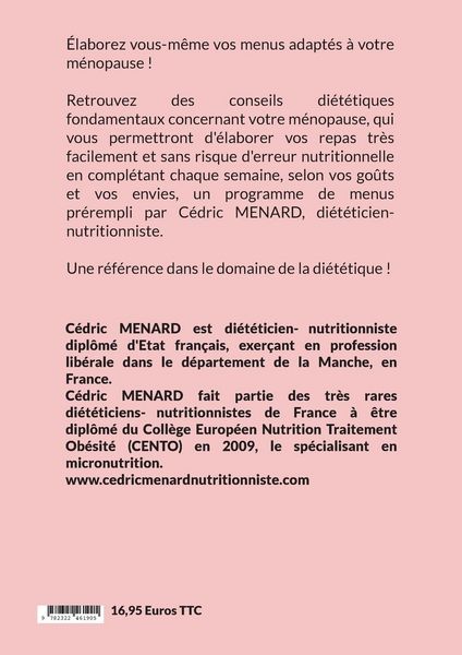 Produktbild: J'&eacute;labore mon planning de menus adapt&eacute; &agrave; la m&eacute;nopause.