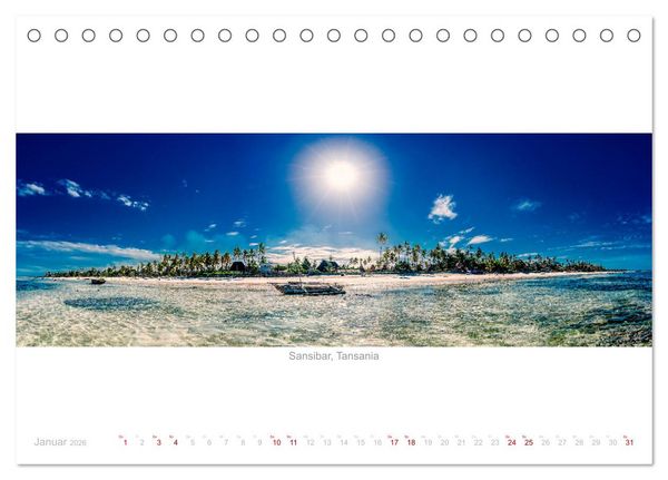 Produktbild: Panoramablicke weltweit (Tischkalender 2026 DIN A5 quer), CALVENDO Monatskalender