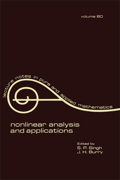 Produktbild: Nonlinear analysis and applications