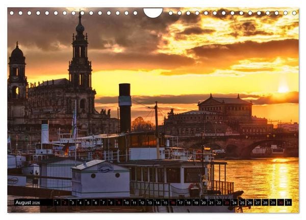 Produktbild: WUNDERVOLLES DRESDEN (Wandkalender 2026 DIN A4 quer), CALVENDO Monatskalender