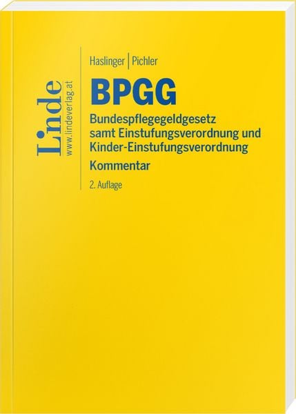 Produktbild: BPGG | Bundespflegegeldgesetz