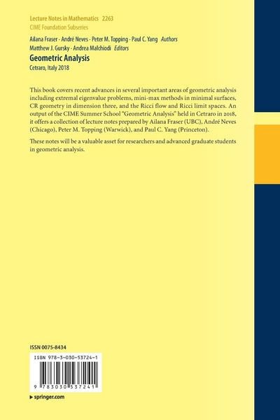 Produktbild: Geometric Analysis