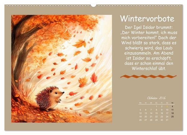 Produktbild: Kleine Tiere - Lustige Abenteuer (Wandkalender 2026 DIN A2 quer), CALVENDO Monatskalender