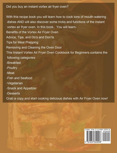 Produktbild: Instant Vortex Air Fryer Oven Cookbook 2020-2021