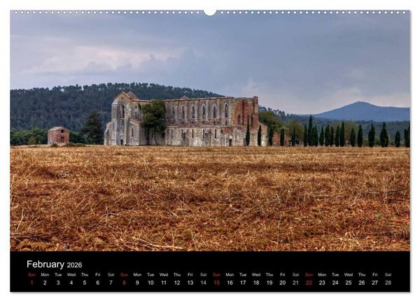 Produktbild: Tuscany (High Quality Premium Wall Calendar 2026 DIN A2 landscape),CALVENDO 12 Month Wall Calendar
