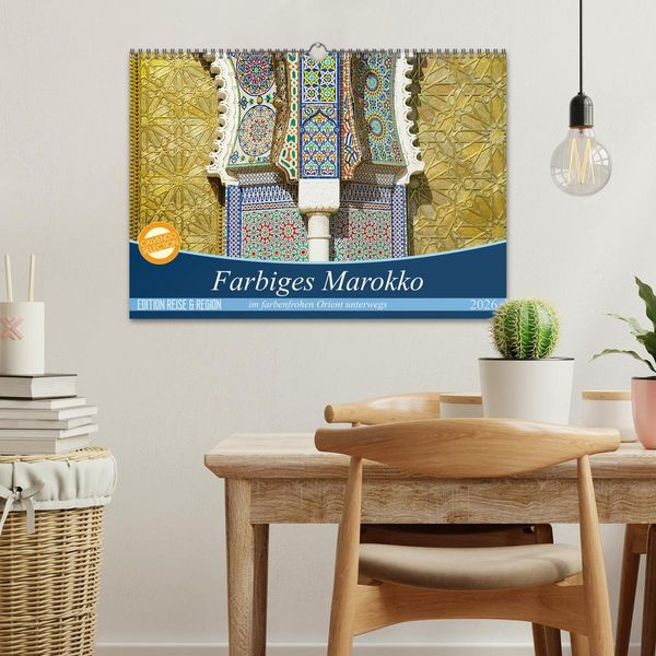 Produktbild: Farbiges Marokko (Wandkalender 2026 DIN A3 quer), CALVENDO Monatskalender