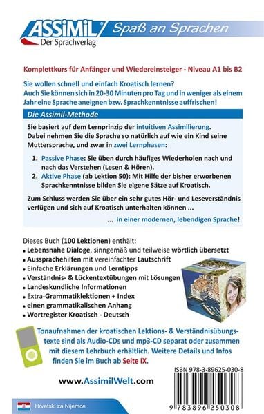 Produktbild: Assimil Kroatisch ohne M&uuml;he