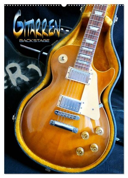 Produktbild: Gitarren backstage (Wandkalender 2026 DIN A2 hoch), CALVENDO Monatskalender
