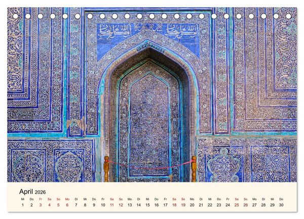 Produktbild: Zentralasien - Entlang der alten Seidenstra&szlig;e (Tischkalender 2026 DIN A5 quer), CALVENDO Monatskalender