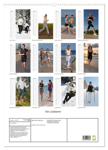 Produktbild: Der Laufplaner (Wandkalender 2026 DIN A2 hoch), CALVENDO Monatskalender