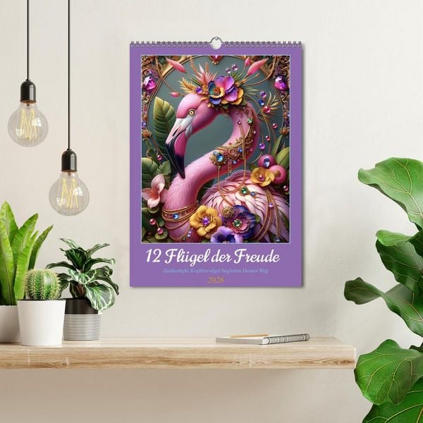 Produktbild: 12 Fl&uuml;gel der Freude (Wandkalender 2026 DIN A3 hoch), CALVENDO Monatskalender