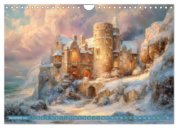 Produktbild: M&auml;rchenschl&ouml;sser - Imposante Fantasiepal&auml;ste (Wandkalender 2026 DIN A4 quer), CALVENDO Monatskalender