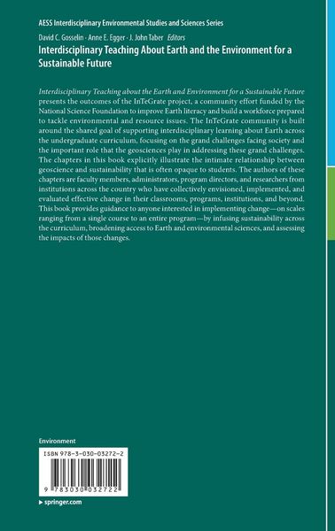 Produktbild: Interdisciplinary Teaching About Earth and the Environment for a Sustainable Future