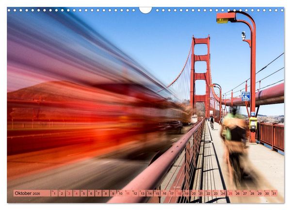 Produktbild: If I'm going to San Francisco (Wandkalender 2026 DIN A3 quer), CALVENDO Monatskalender