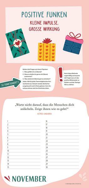 Produktbild: Immerw&auml;hrender Teamkalender. F&uuml;r ein gutes Miteinander