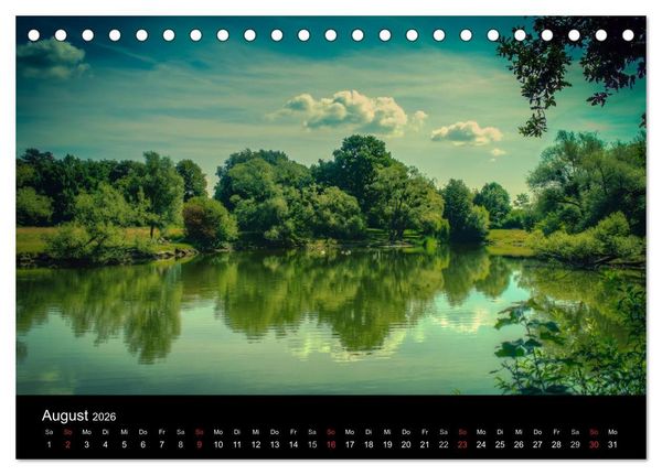 Produktbild: Dessau - Kulturlandschaft (Tischkalender 2026 DIN A5 quer), CALVENDO Monatskalender