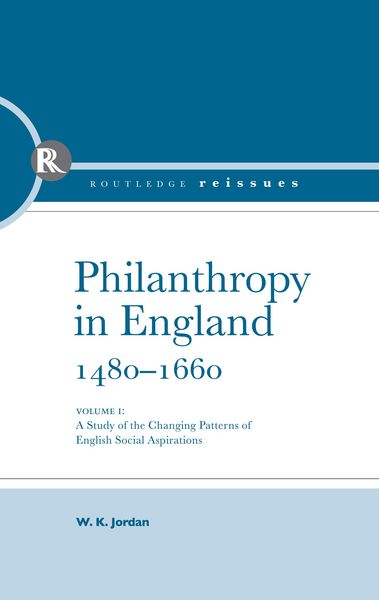 Produktbild: Philanthropy in England, 1480 - 1660