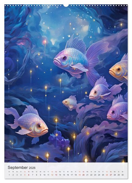 Produktbild: Magische Tierwelt (Wandkalender 2026 DIN A2 hoch), CALVENDO Monatskalender
