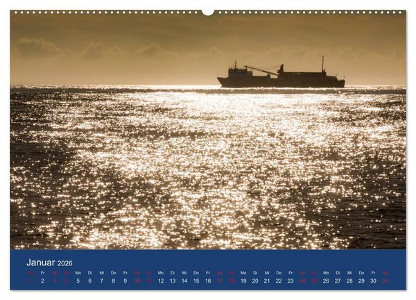 Produktbild: Schiffe - Begegnungen auf Nord- und Ostsee (Wandkalender 2026 DIN A2 quer), CALVENDO Monatskalender