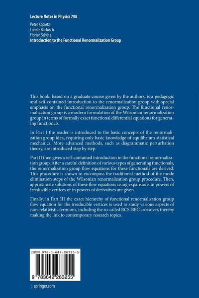 Produktbild: Introduction to the Functional Renormalization Group