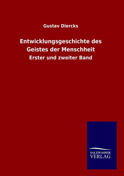 Produktbild: Entwicklungsgeschichte des Geistes der Menschheit