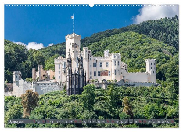 Produktbild: Burgen der Rheinromantik (Wandkalender 2026 DIN A2 quer), CALVENDO Monatskalender