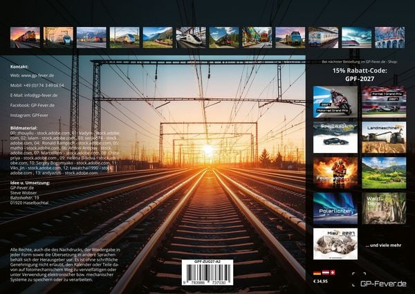 Produktbild: Eisenbahn - faszinierende Bahnwelt - 2027 - Kalender DIN A2