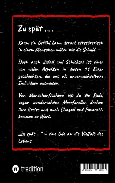 Produktbild: Zu sp&auml;t . . .