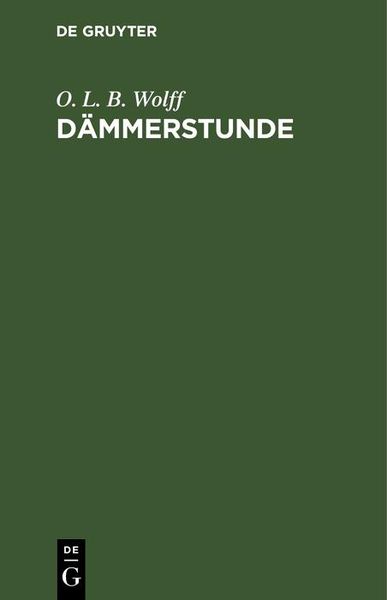 Produktbild: D&auml;mmerstunde