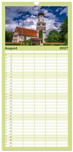 Produktbild: Familienplaner 2027 - Sch&ouml;nes Me&szlig;kirch mit 5 Spalten (Wandkalender, 21 x 45 cm) CALVENDO