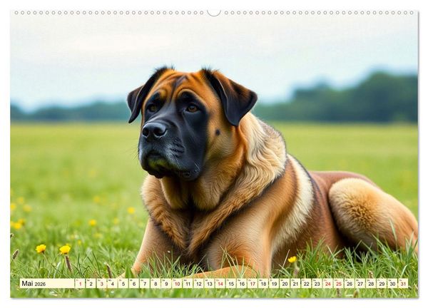 Produktbild: Giganten der Hundwelt (Wandkalender 2026 DIN A2 quer), CALVENDO Monatskalender