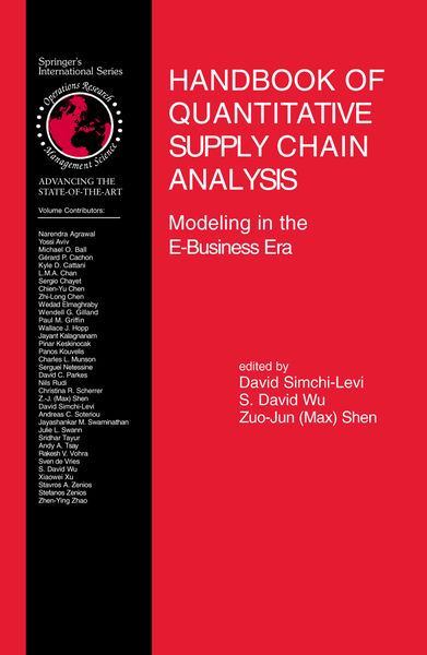 Produktbild: Handbook of Quantitative Supply Chain Analysis