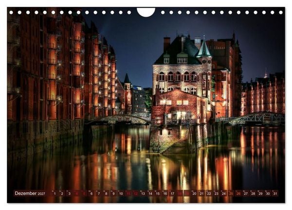 Produktbild: Magic Nights Hamburg (Wandkalender 2027 DIN A4 quer), CALVENDO Monatskalender