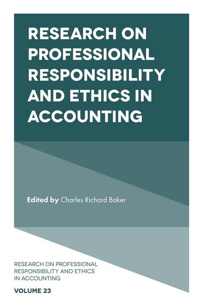 Produktbild: Research on Professional Responsibility and Ethics in Accounting