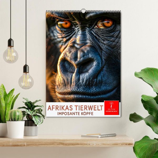 Produktbild: Afrikas Tierwelt - imposante K&ouml;pfe (Wandkalender 2026 DIN A2 hoch), CALVENDO Monatskalender
