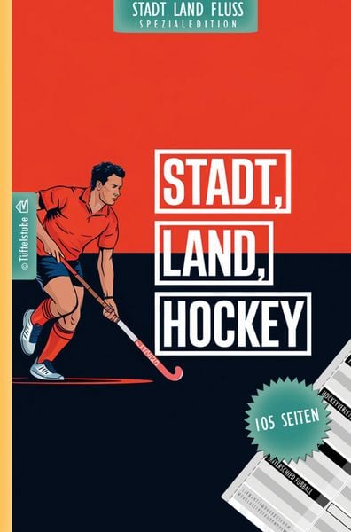 Produktbild: Stadt, Land, Hockey - 105 Seiten - Stadt-Land-Fluss-Spezialedition f&uuml;r Hockeyspieler