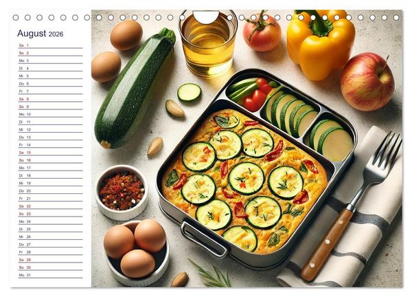 Produktbild: Lunchpaket Love - Einfach, lecker, gesund (Wandkalender 2026 DIN A4 quer), CALVENDO Monatskalender